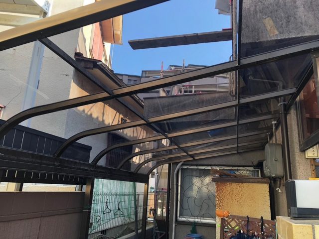 高砂市で張り替えが終わったカーポート